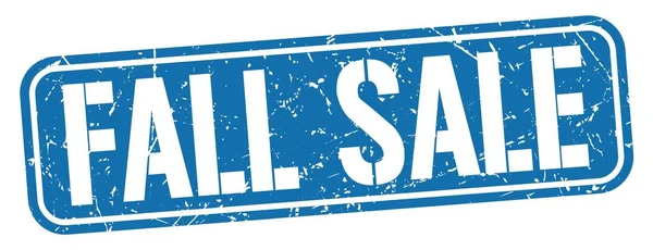 Fall Sale Text Geschrieben Auf Blauem Grungy Stempelschild — Stockfoto