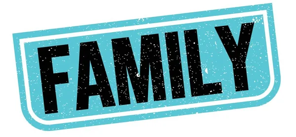 Family Text Written Blue Black Grungy Stamp Sign — Stockfoto