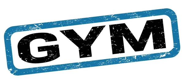 직사각 우표에 Gym 텍스트 — 스톡 사진