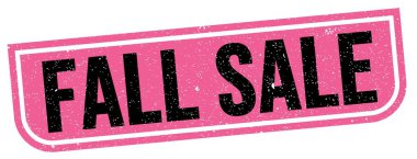 FALL SALE text written on pink-black grungy stamp sign.