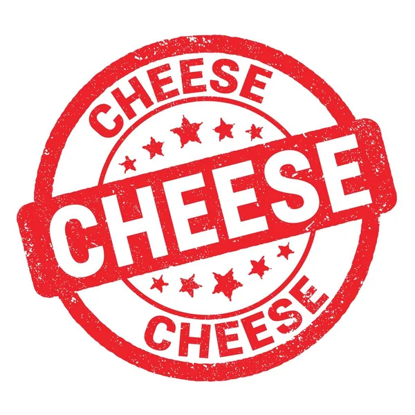Cheese Texto Escrito Rojo Signo Sello Grungy —  Fotos de Stock