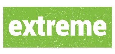 Yeşil grungy mühür işareti üzerine ekstrem metin.