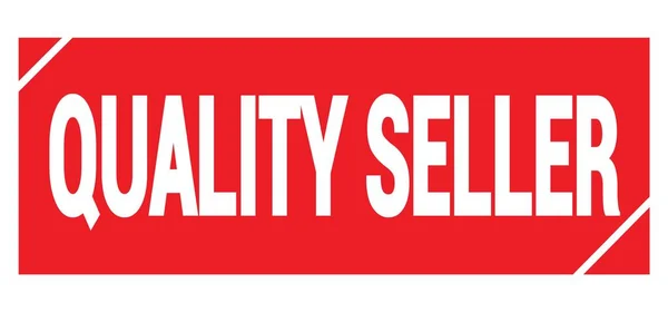 Kvalita Prodejce Text Napsaný Červeném Grungy Razítku — Stock fotografie