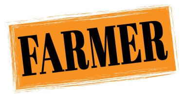 FARMER metni turuncu-siyah dikdörtgen mühür işareti üzerine yazılmış.