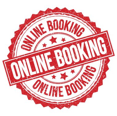 ONLINE Kitap kırmızı yuvarlak pul işareti üzerine yazılmış