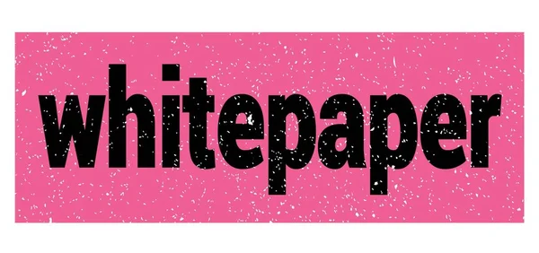 Whitepaper Tekst Geschreven Roze Zwarte Grungy Stempel Teken — Stockfoto