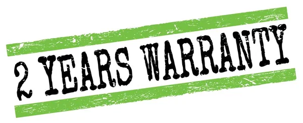 Years Warranty Text Written Green Black Grungy Lines Stamp Sign — Stock Photo, Image
