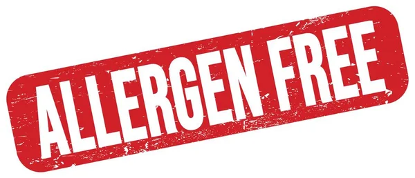 Allergen Free Text Written Red Grungy Stamp Sign — Stock Fotó