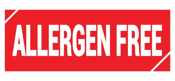 Allergen Free Text Written Red Grungy Stamp Sign — Stock Fotó