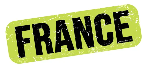 Frankrijk Tekst Geschreven Groen Zwart Grungy Stempel Teken — Stockfoto