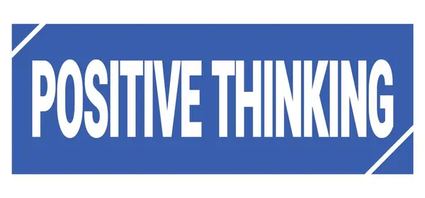 Pozitív Valószínűség Kék Grungy Bélyegzőtáblára Írva — Stock Fotó