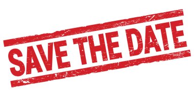 Kırmızı dikdörtgen damga işareti üzerine yazılmış tarih metnini kaydet.