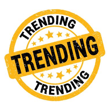 Sarı-siyah müstehcen işareti üzerine yazılmış TRENDING metni.