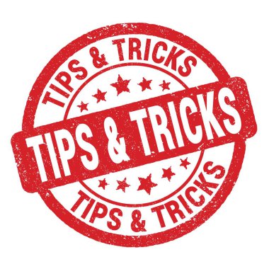 ipucu & hileleri kırmızı grungy işareti üzerine yazılmış metin.