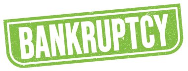 Yeşil grungy işareti üzerine yazılmış BANKRUPTCY metin.