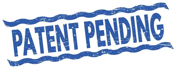Patent Pending Text Written Blue Lines Stamp Sign — Stock fotografie