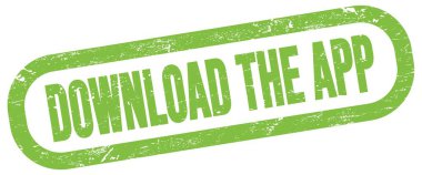 APP 'yi indirin, yeşil dikdörtgen mühür işareti üzerine metin.