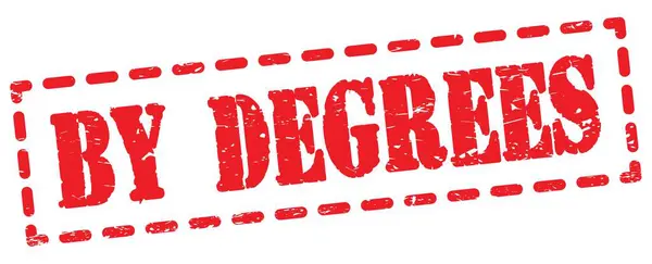 Degrees Text Written Red Dash Stamp Sign — Stock Photo, Image