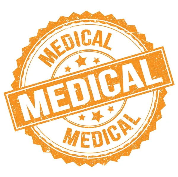 Medical Text Written Orange Stamp Sign — Stock Photo, Image