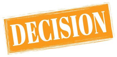 Turuncu dikdörtgen mühür işareti üzerine yazılmış karar metni.