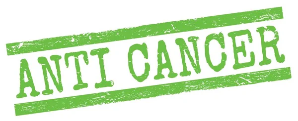 Cancer Texto Escrito Verde Grungy Líneas Sello Signo —  Fotos de Stock