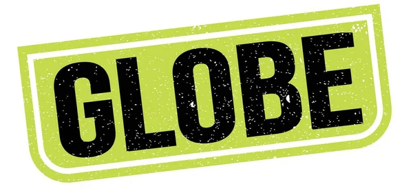 Globe Text Written Green Black Grungy Stamp Sign —  Fotos de Stock
