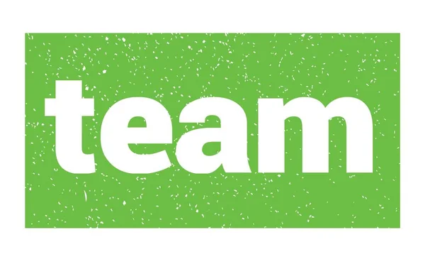 チームテキスト緑のグランジスタンプサイン — ストック写真