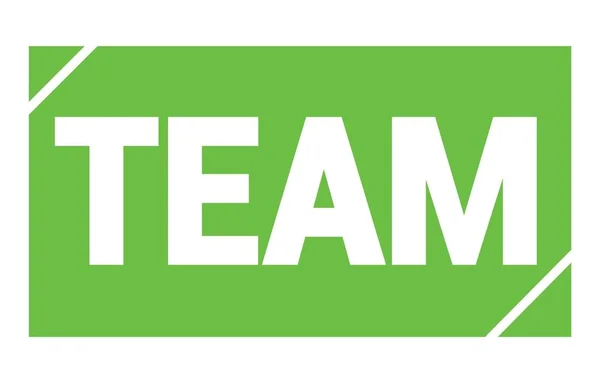 Texto Team Escrito Sinal Carimbo Retângulo Verde — Fotografia de Stock