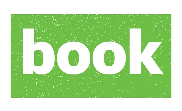Tekst Książki Napisany Zielonym Grungy Znak Znaczka — Zdjęcie stockowe