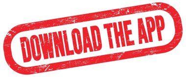 APP 'yi indirin, kırmızı dikdörtgen mühür işareti üzerine metin.