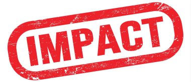 IMPACT, kırmızı dikdörtgen mühür işareti üzerine yazılmış metin.