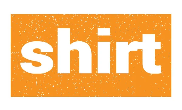 Shirt Text Written Orange Grungy Stamp Sign — Stock Photo, Image