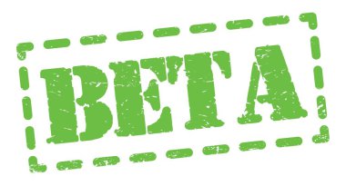 Yeşil pano işareti üzerine yazılmış BETA metni.