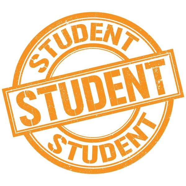 Student Text Written Word Orange Stamp Sign — Stock Photo, Image