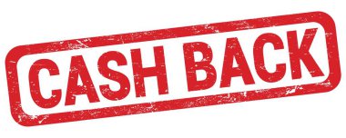 Kırmızı dikdörtgen mühür işareti üzerine yazılmış CASH arka metni.