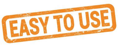 Turuncu dikdörtgen mühür işareti üzerine yazılmış metni kullanmak kolay.