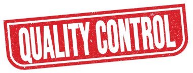 Kırmızı grungy mühür işareti üzerine yazılmış Kalifiye Kontrol metni.