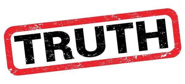 Truth Text Written Red Black Rectangle Stamp Sign — Stock Photo, Image