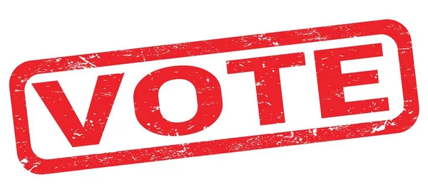 Vote Text Written Red Rectangle Stamp Sign — Stock Photo, Image