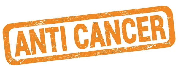 Cancer Texto Escrito Signo Sello Rectángulo Naranja —  Fotos de Stock