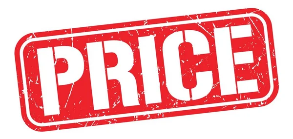 Price Text Written Red Grungy Stamp Sign — Stockfoto
