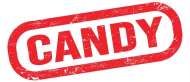 Şeker, kırmızı dikdörtgen damga işareti üzerine yazılmış metin.