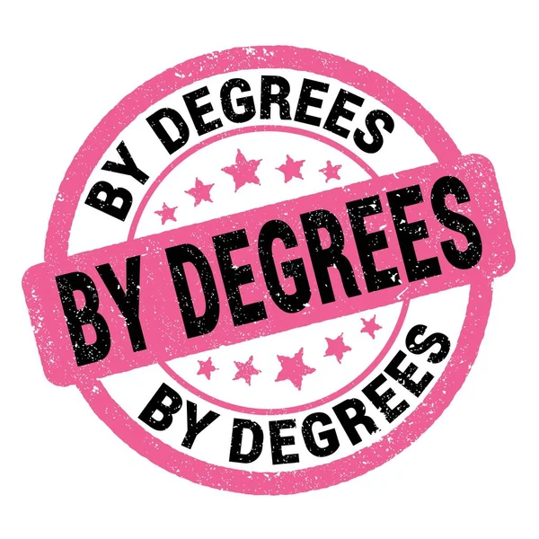 Degrees Text Written Pink Black Grungy Stamp Sign — Stock Photo, Image