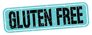 Mavi-siyah grungy işareti üzerine yazılmış GLUTEN özgür metin.