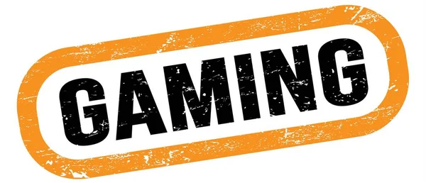 Ganging Text Orange Black Cancel Stamp Sign — 스톡 사진