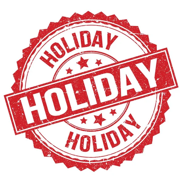 Holiday Text Written Red Stamp Sign — Stock Photo, Image