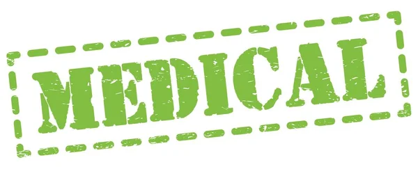 Medizinischer Text Auf Grünem Stempelschild — Stockfoto