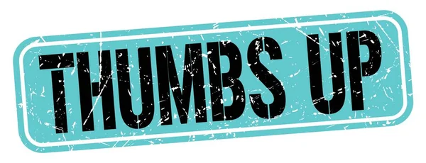 Thumbs Tekst Napisany Niebiesko Czarnym Znaczku Grungy — Zdjęcie stockowe