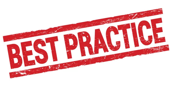 Best Practice Text Written Red Rectangle Stamp Sign — Stock Photo, Image