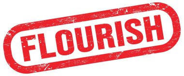 FLOURISH, kırmızı dikdörtgen işareti üzerinde metin.